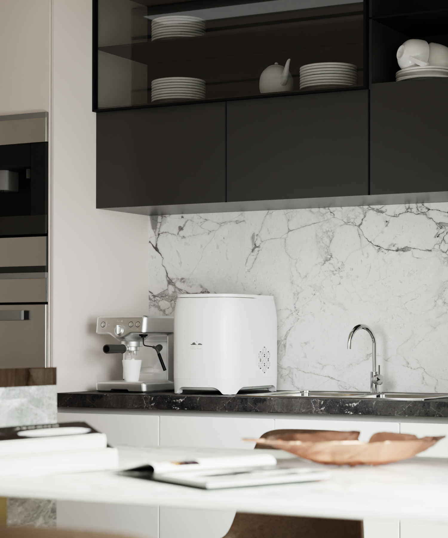 Dokdo Freeze on kitchen clean and modern counter