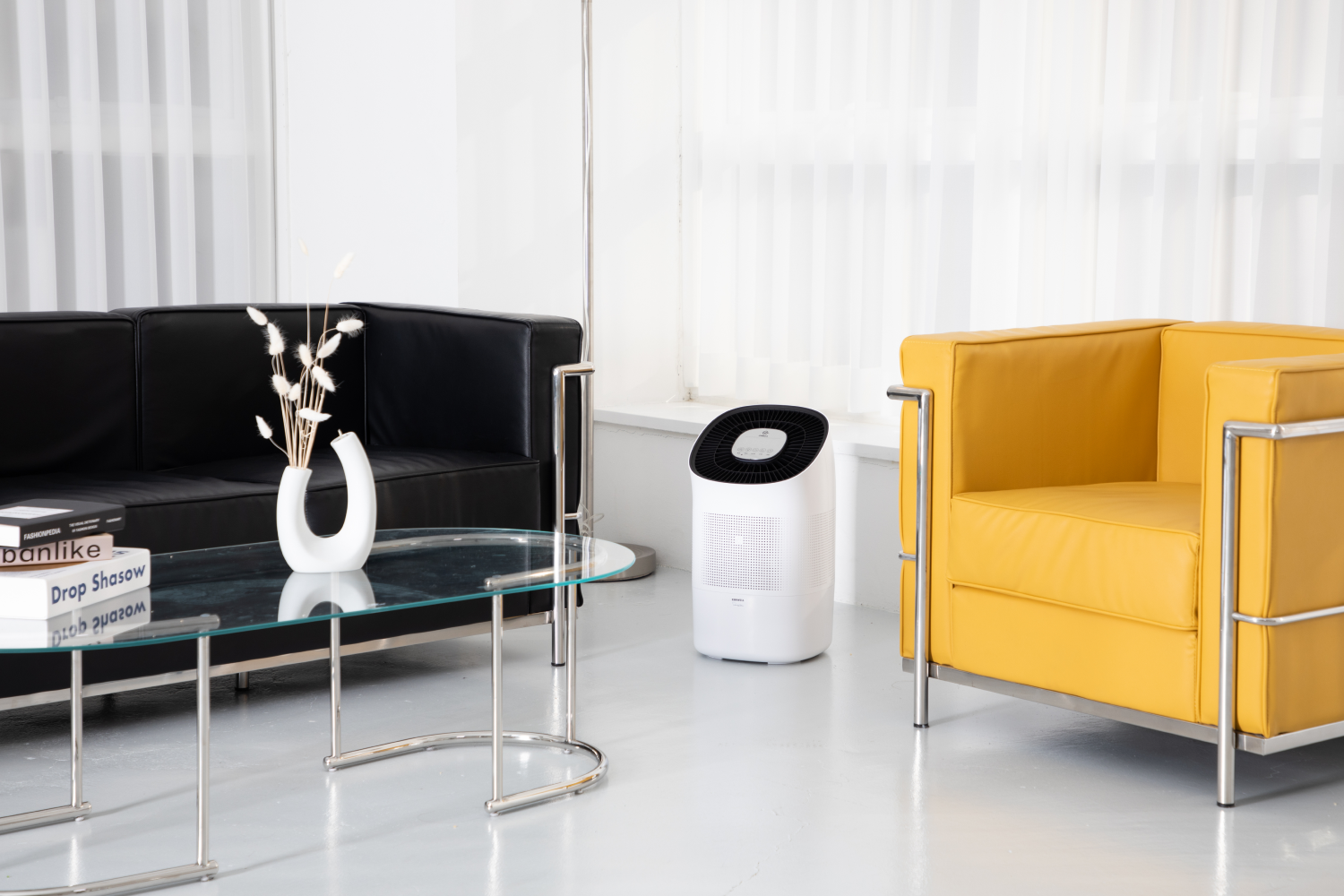 Zenwell Super Air Purifier + Humidifier Smart in modern designer living room